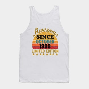 Awesome Since October 1988 33 Year Old 33th Birthday gift T-Shirt Tank Top